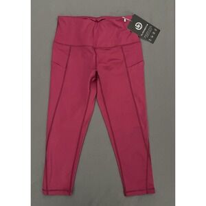 NEW Bubblelime High Waist Womens Small Yoga Capri Pants Tummy Control Power Flex